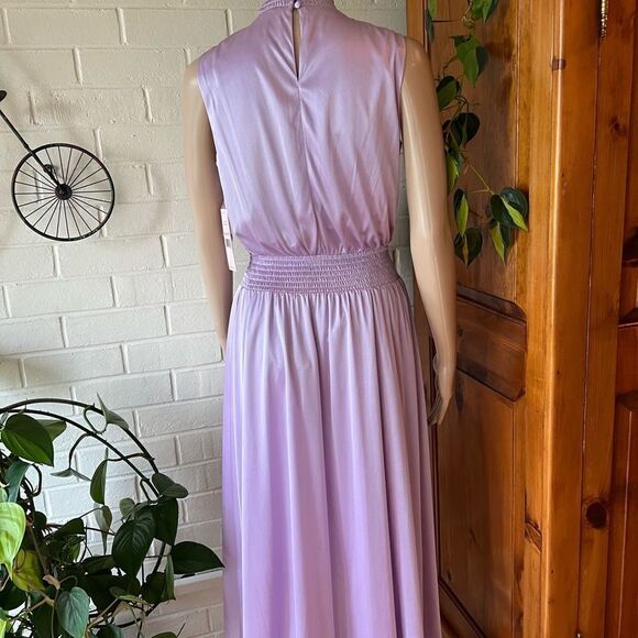 𝅺NANETTE Lepore satin prom/evening gown high low color orchid bloom size 2 - Picture 2 of 6